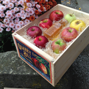 Quarry Apple Gift Crate wtih Honey