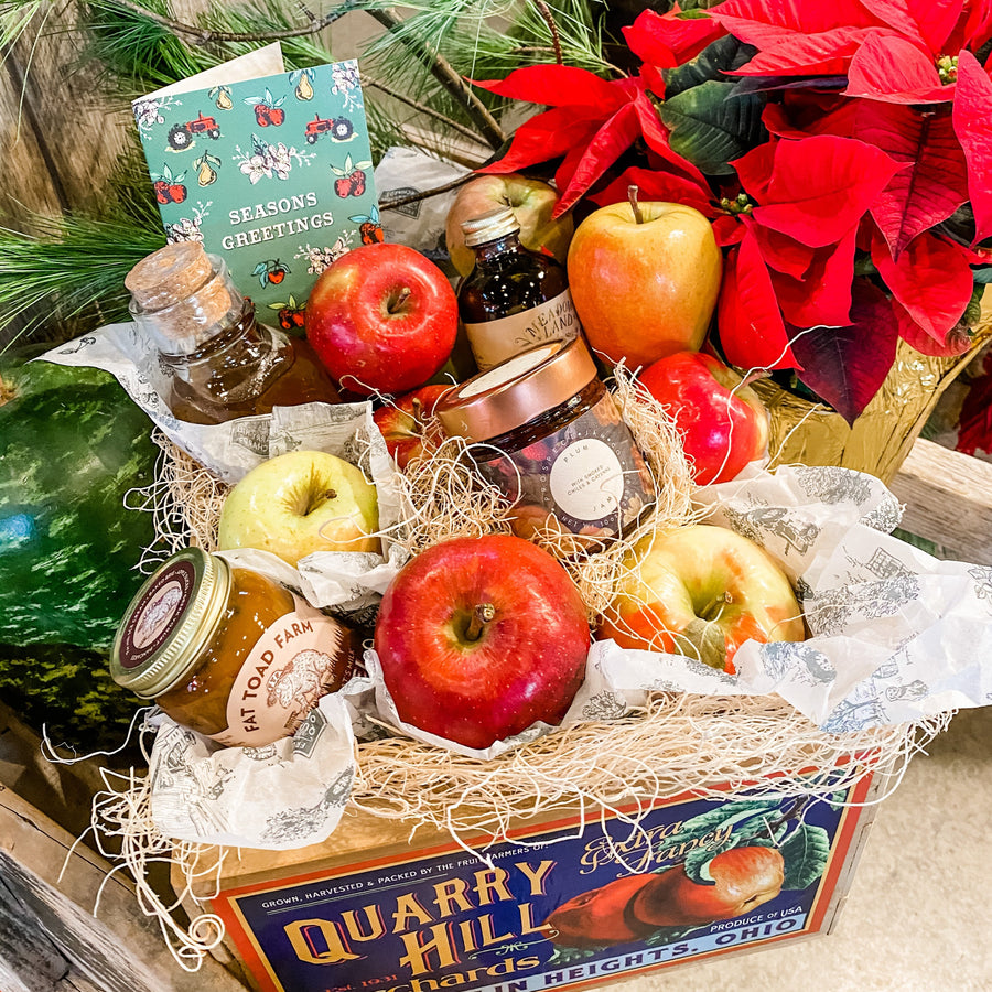 Quarry Apple Gift Crate with Local Provisions